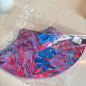 Lilly Pulitzer Pink and Blue Patterned Hat